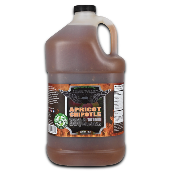 Croix Valley Apricot Chipotle BBQ and Wing Sauce Gallon