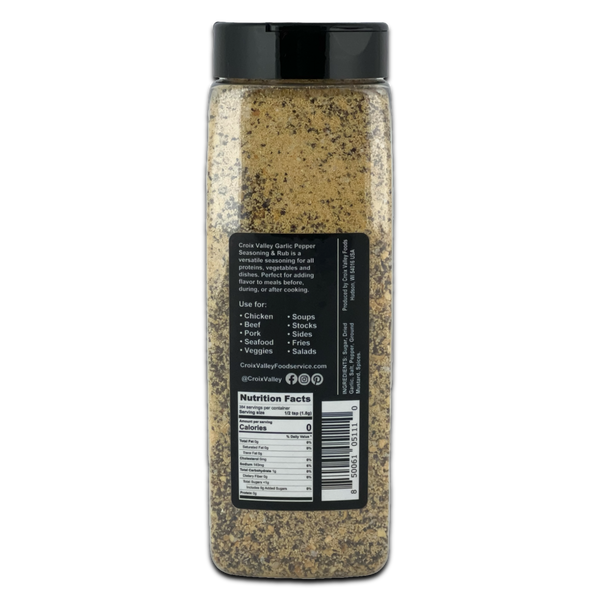 Croix Valley Garlic Pepper Seasoning & Rub (24oz.)